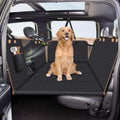 Lekespring Dog Car Seat Cover for Back Seat Dog Car Bed Cover with Strong Hard Bottom Car Back Seat Extender for Dogs Dog Hammock for Car SUV Truck4 Panels Black Large Size