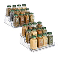 Sorbus Premium 3-Tier Spice Rack Organizer - Acrylic Spice Organization for Cabinet Multipurpose Shelf - Durable Spice Organizer for Kitchen Pantry Room Office & Countertop - 2 Pack