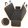 Active Pets Dog Car Seat Cover Car Seat Protector- Dog Seat Cover for Back Seat of SUVs Trucks Cars - Waterproof & Convertible Dog Hammock for Car Backseat - Dog Travel Accessories- Orange