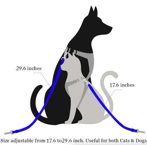 2 Pack Cat DOG PET Safety Seatbelt Car Vehicle Seat Belt Adjustable Harness Lead